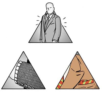 Fit fabric style pyramid